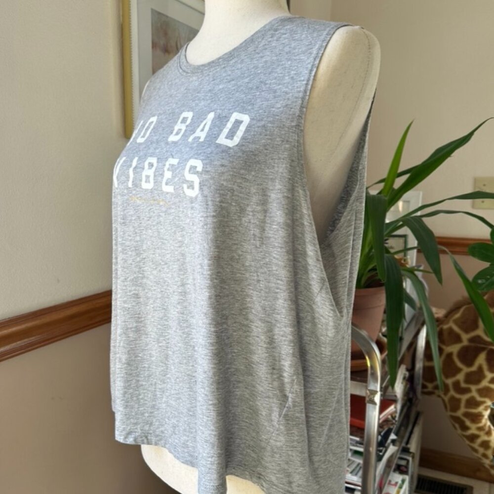 Spiritual Gangster Muscle Tank, NO BAD VIBES, Womens XL